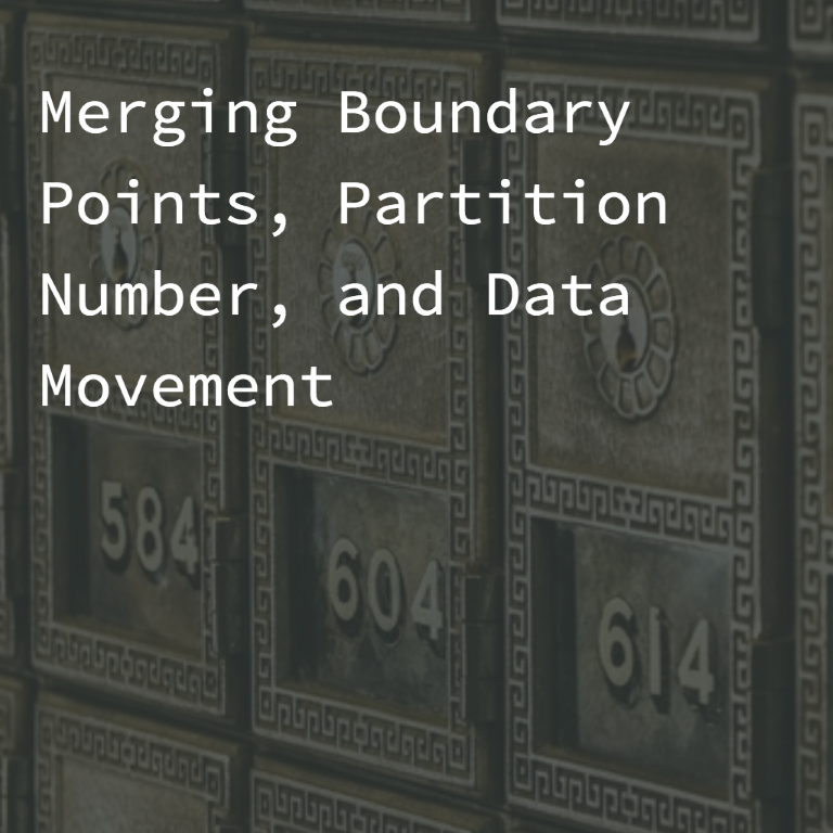 Merging Boundary Points: Does a Changing Partition_Number Indicate Data Movement?